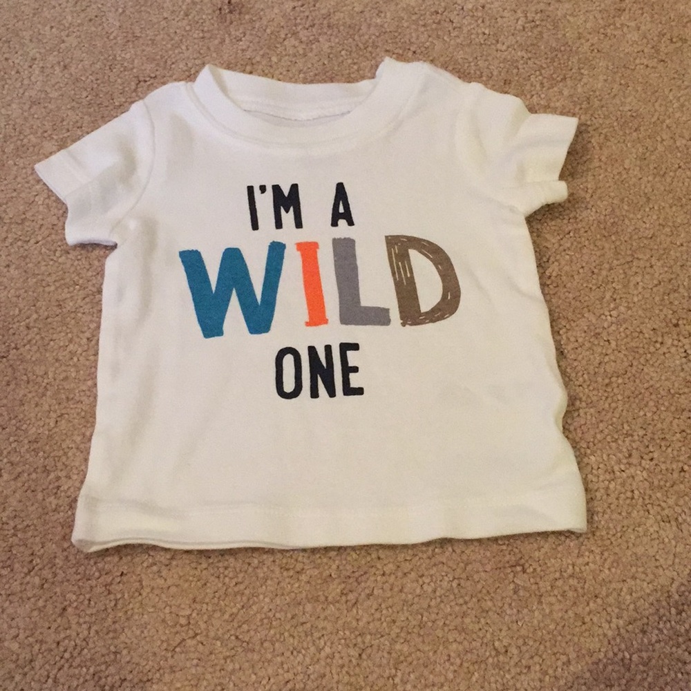 Carter’s I’m a wild one white t shirt